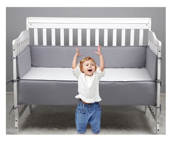 新款寶寶灰色床圍