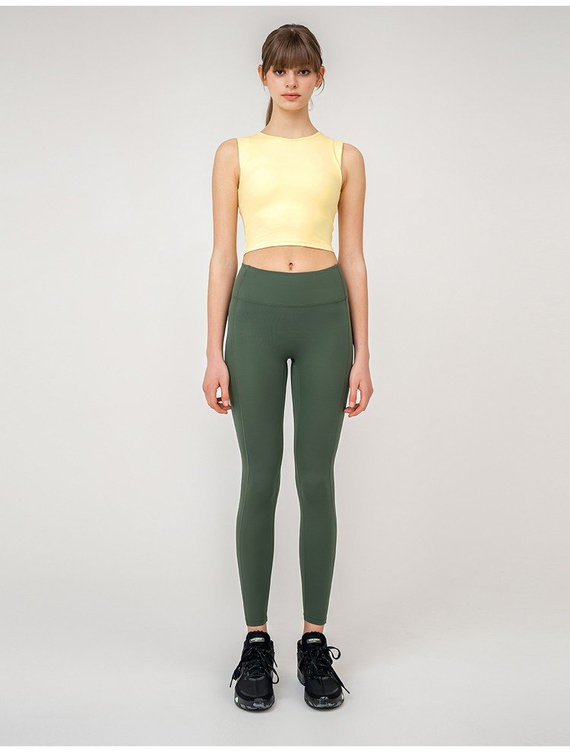 Front2Line FPK089 高腰九分緊身褲（卡其綠）