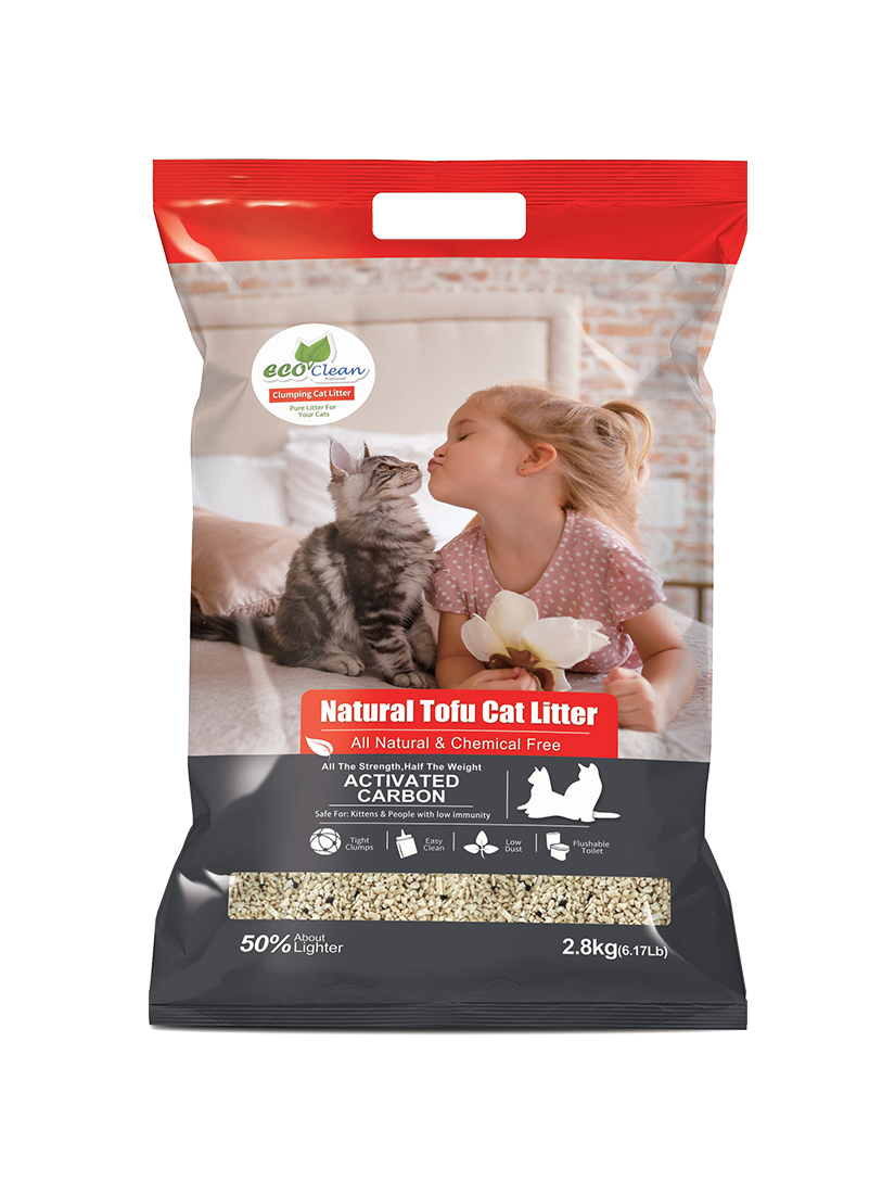 ECO艾可天然草本輕質型豆腐貓砂(2.8kg/6.17lbs)-活性炭-單包