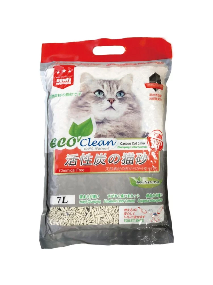ECO艾可豆腐貓砂7L-活性炭-單包