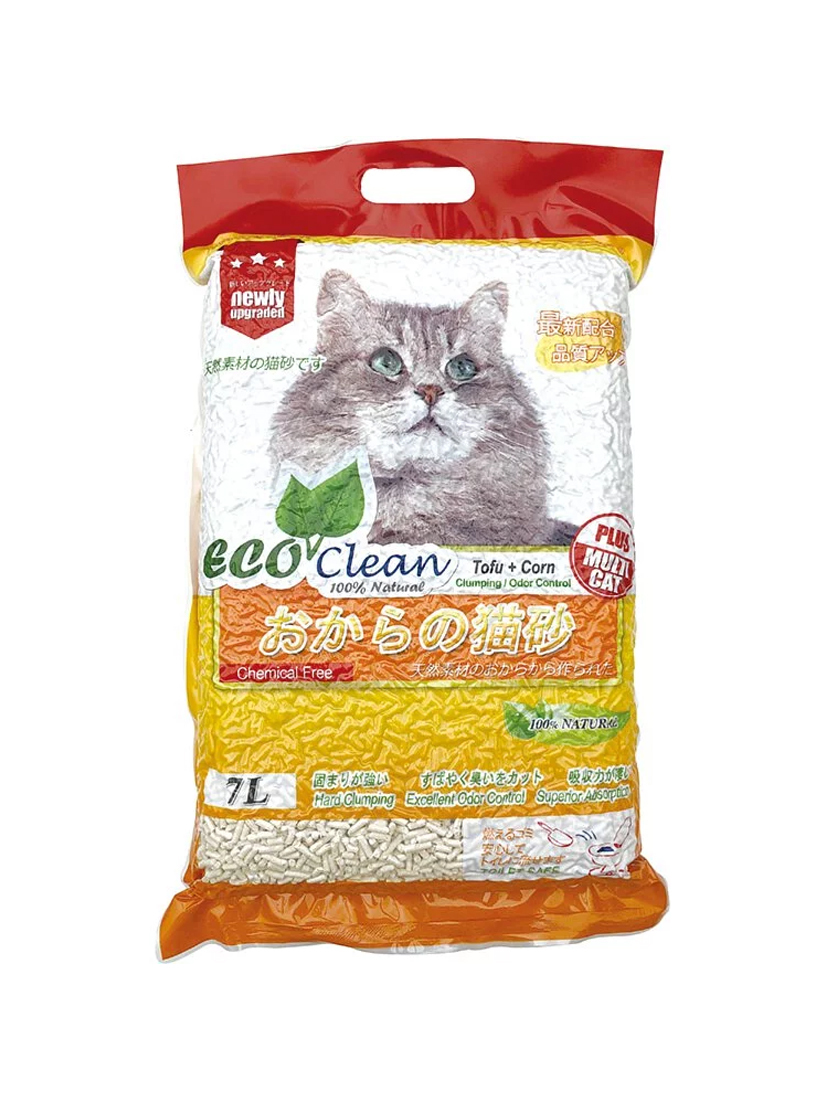 ECO艾可豆腐貓砂7L-玉米-單包