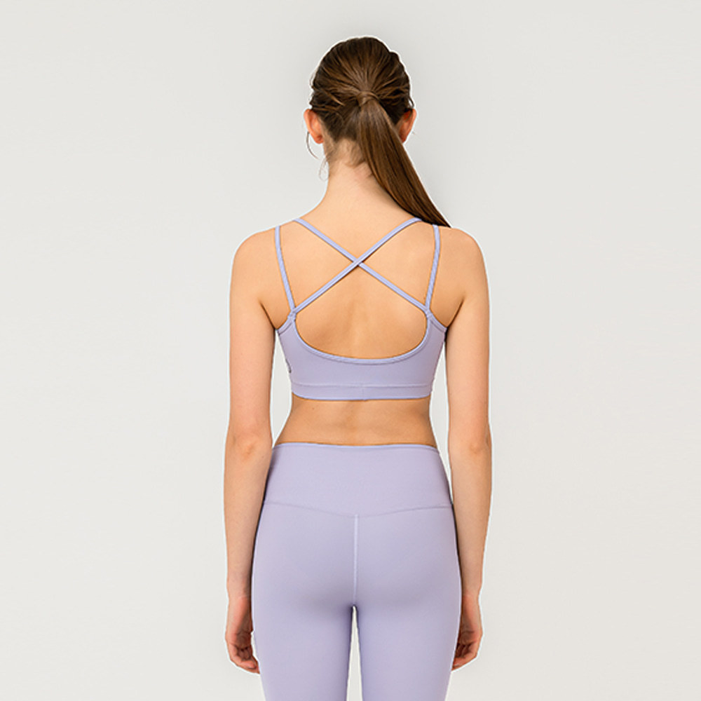 Front2Line 交叉肩帶運動內衣（薰衣紫）