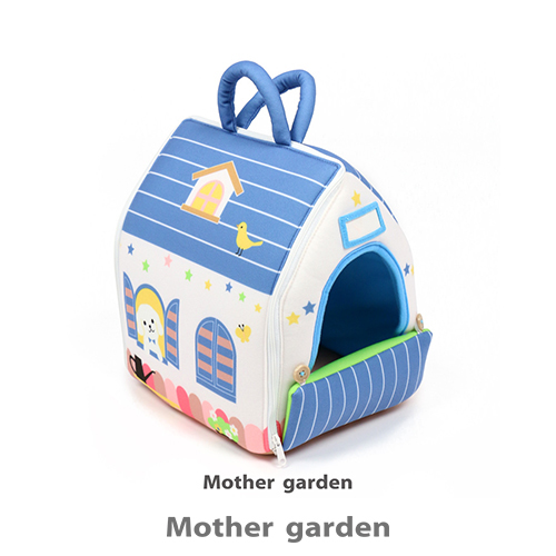 日本Usamomo萌兔桃桃-家家酒-一起去散步 狗狗小屋　藍