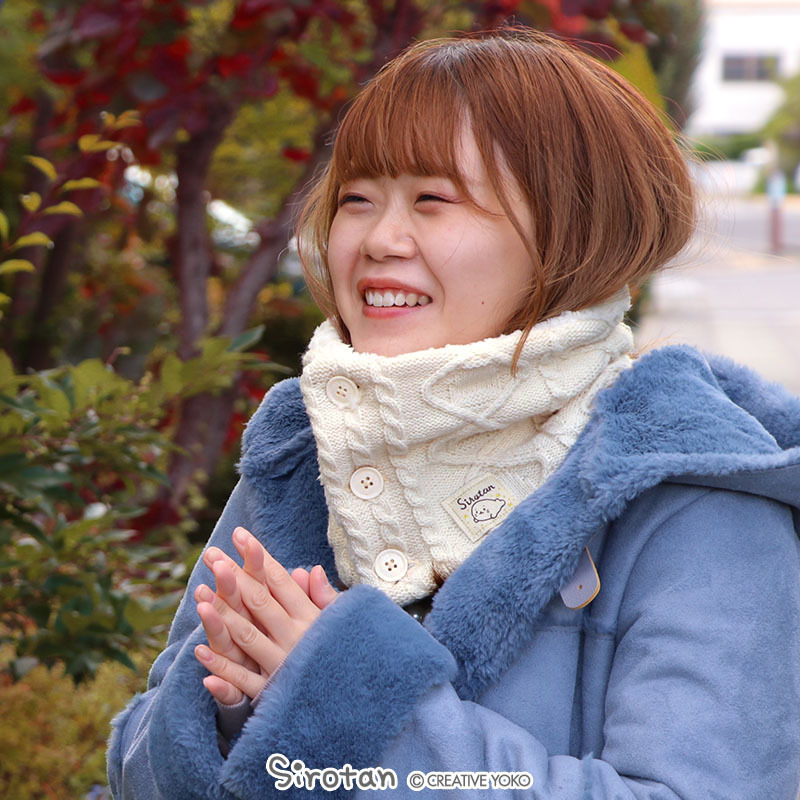 Sirotan 圍脖 毛帽 -經典米