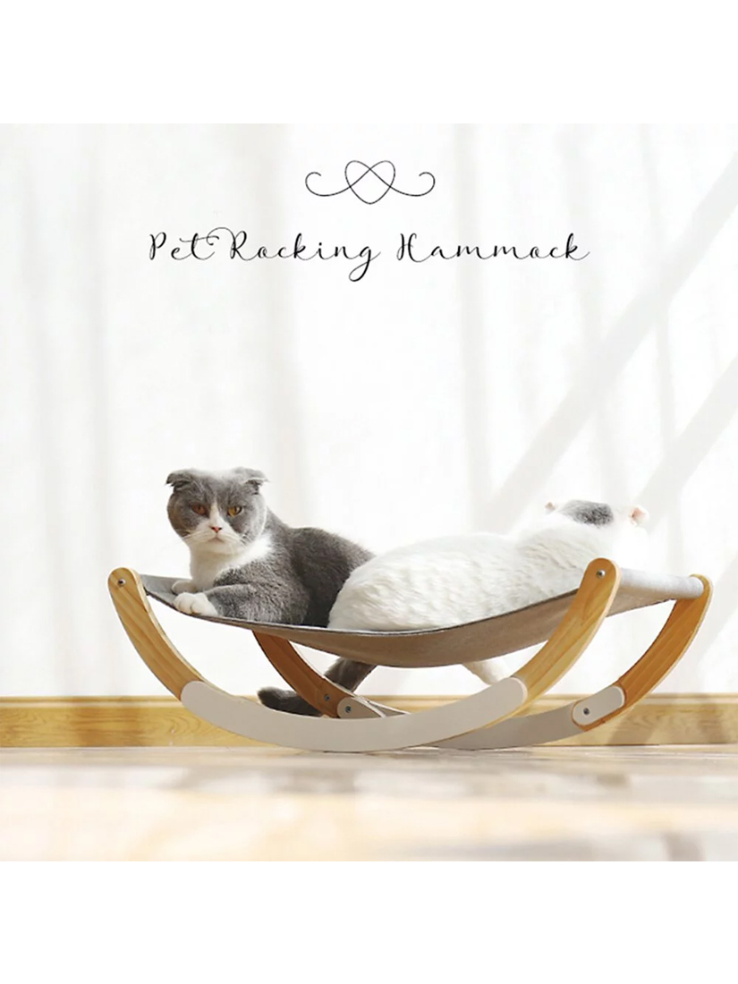 【福利品】喵仙兒-簡約寵物兩用搖籃吊床