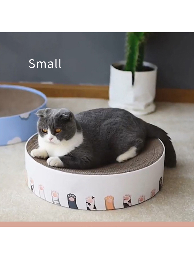 喵仙兒-圓形貓抓窩 小型貓抓窩-嫩嫩貓爪-Small