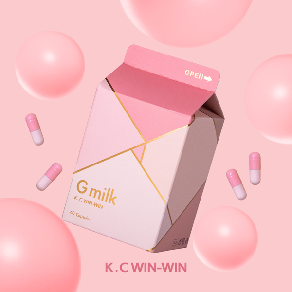 （已售罄）絕版牛奶盒！K.C WIN-WIN 雙峰牧場 GMILK 60粒/盒
