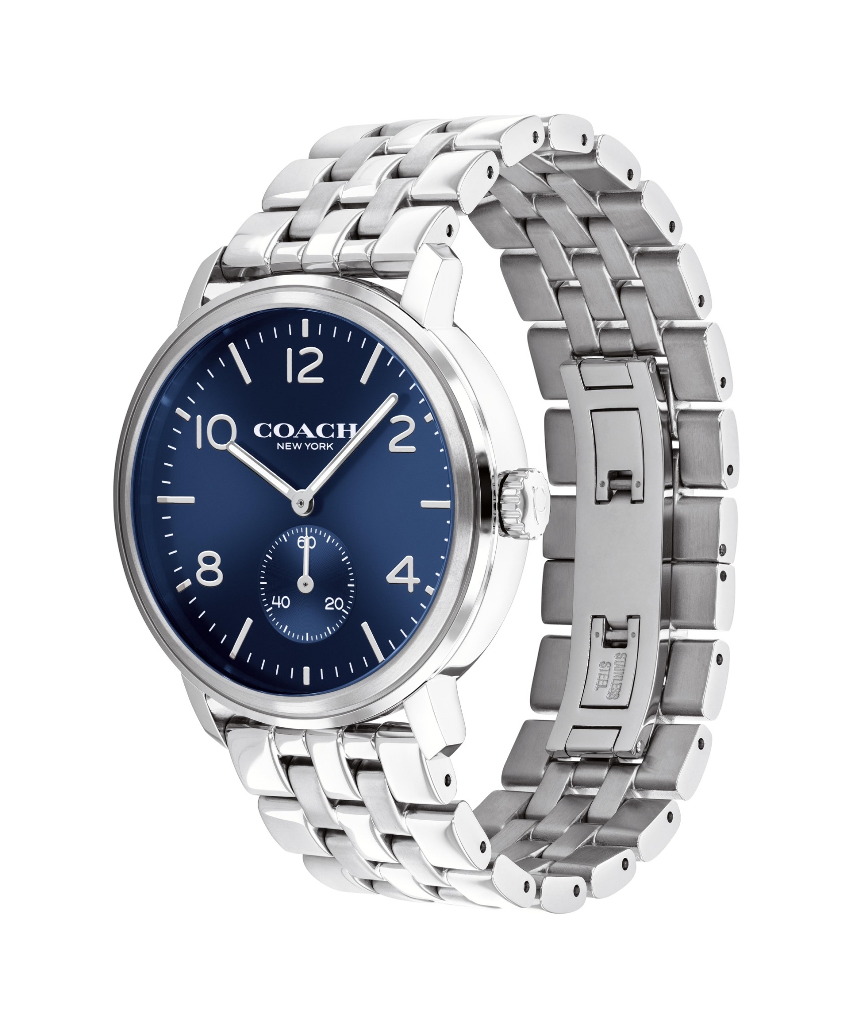 萬年鐘錶 - COACH錶  全黑三眼計時時尚男錶  14602532 錶徑42MM