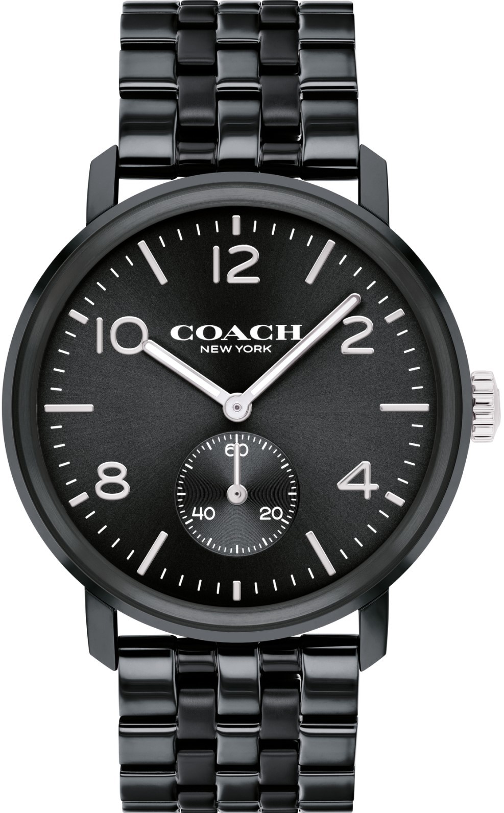 萬年鐘錶 - COACH錶  全黑三眼計時時尚男錶  14602531 錶徑42MM