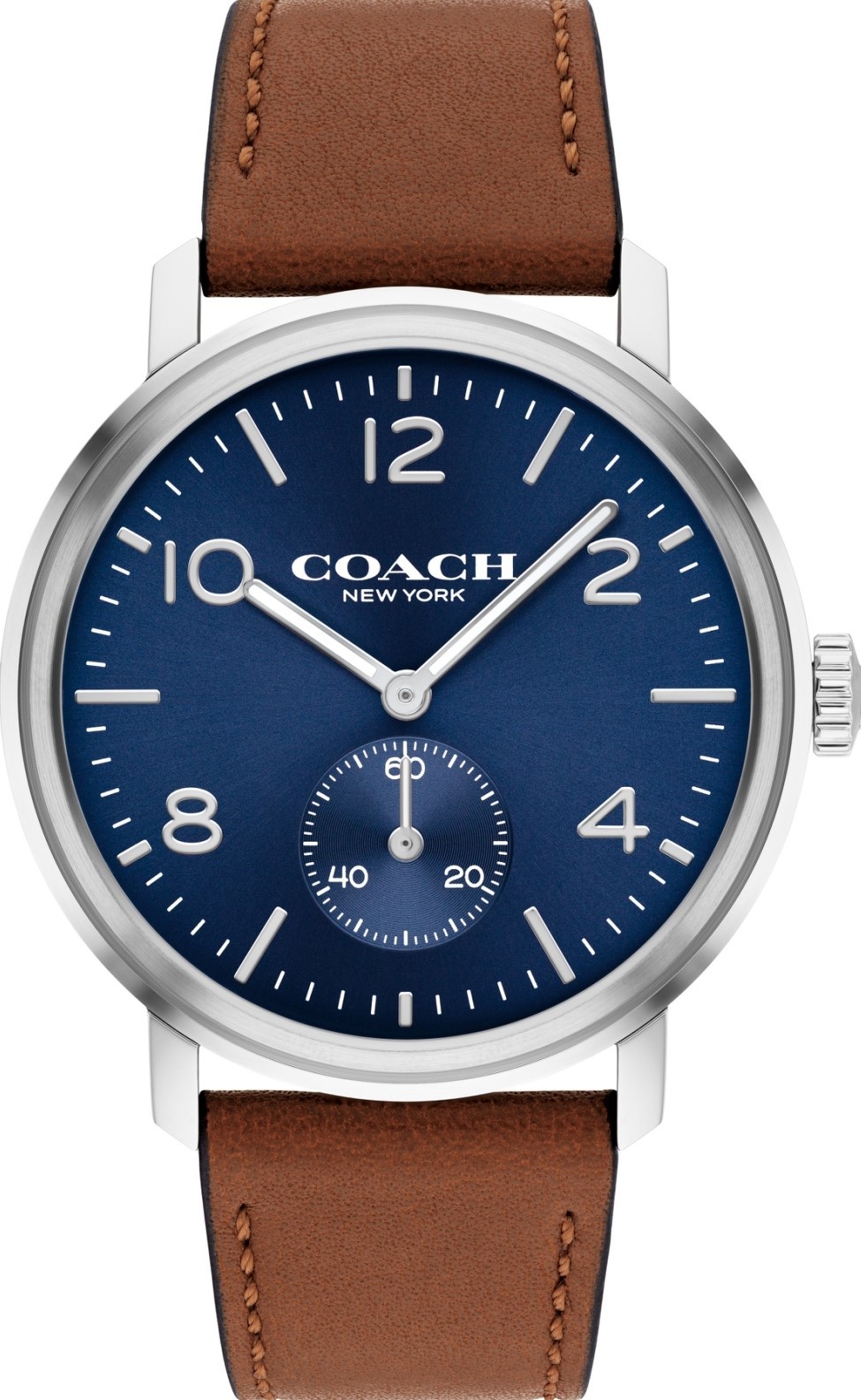 萬年鐘錶 - COACH錶  皮革款紳士風格男錶  14602546  錶徑42MM