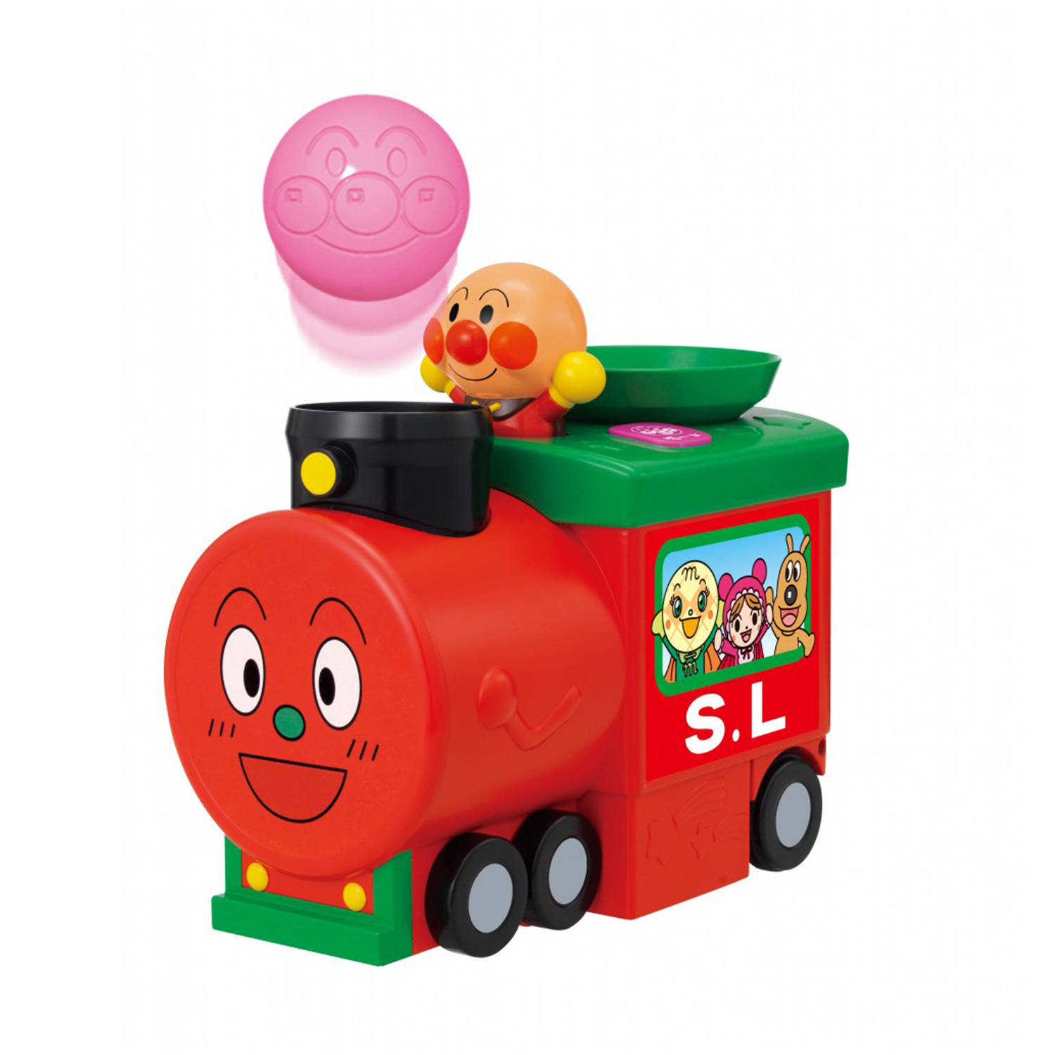 麵包超人噗噗彈球車-火車頭人