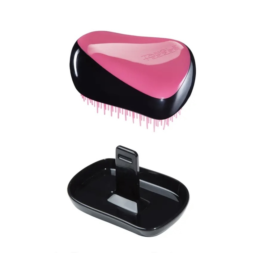 Tangle Teezer - 粉紅 x 黑 有蓋Compact款