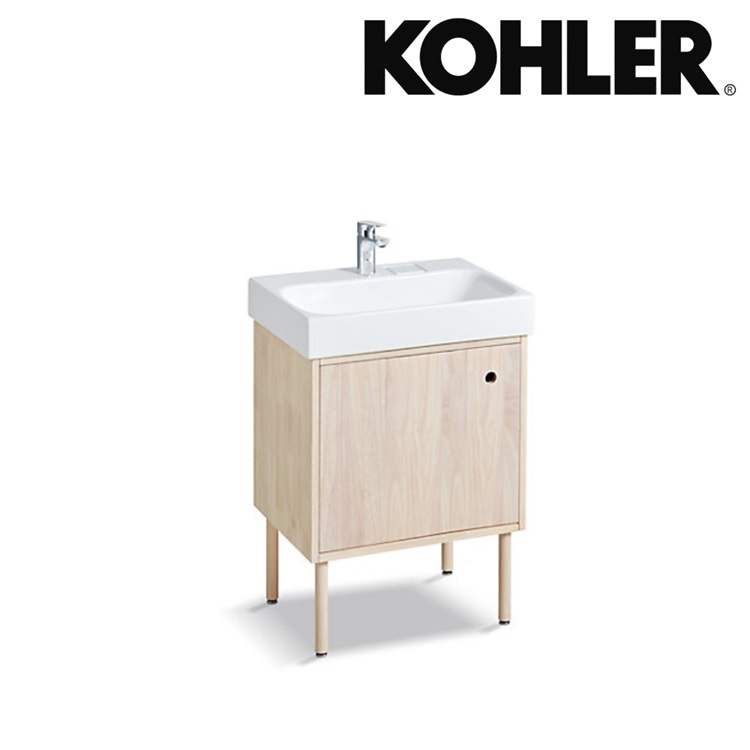 Kohler "Aleo" K-21851T-LRW + K-22778T-1-0 + K-22741T Vanity Washbasin with 1 Tap-hole with Bathroom Cabinet with Supporting Leg (1 Pair) *Display Item*