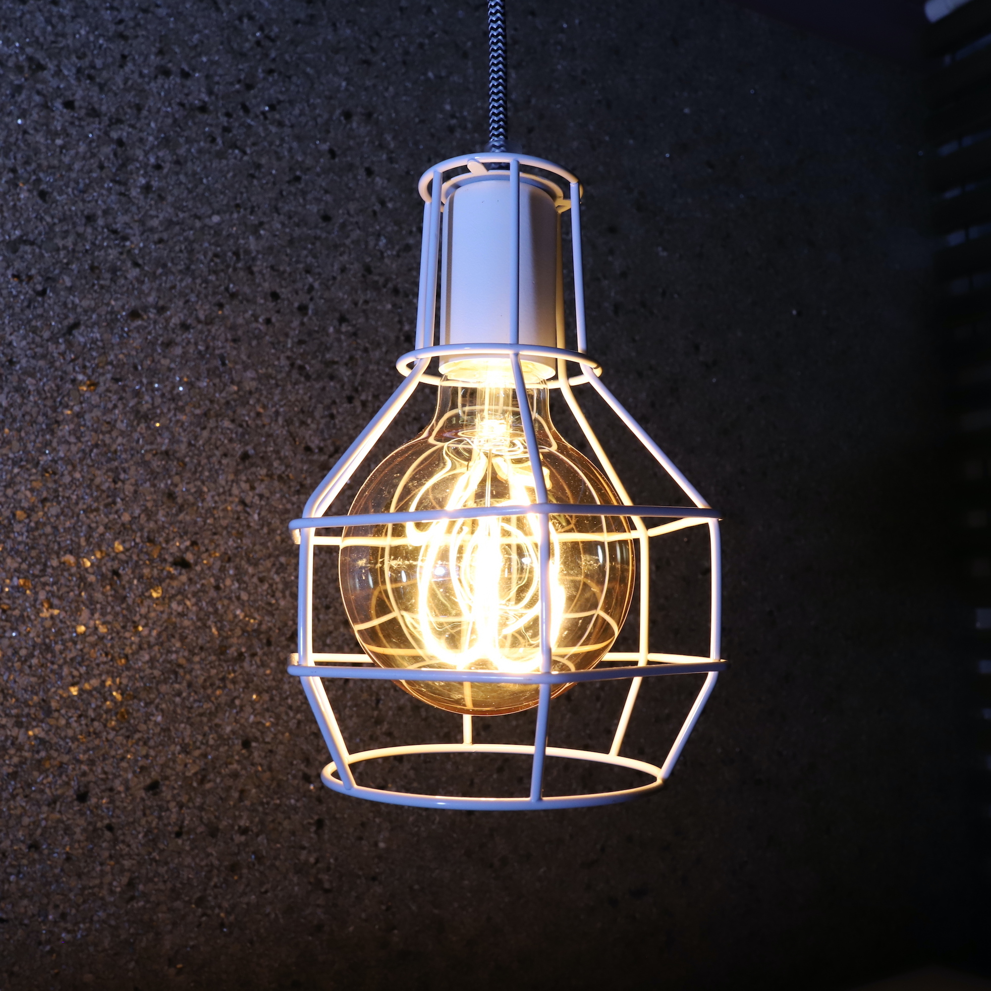 鐵藝爬山繩掛燈-燈籠 送燈泡