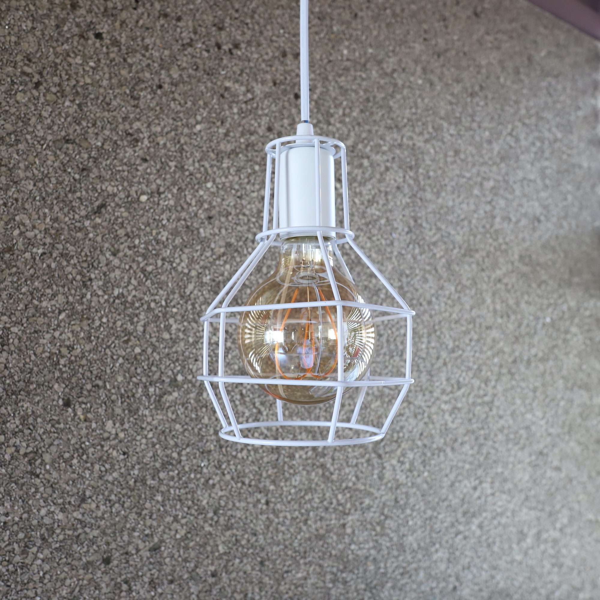 鐵藝爬山繩掛燈-燈籠 送燈泡