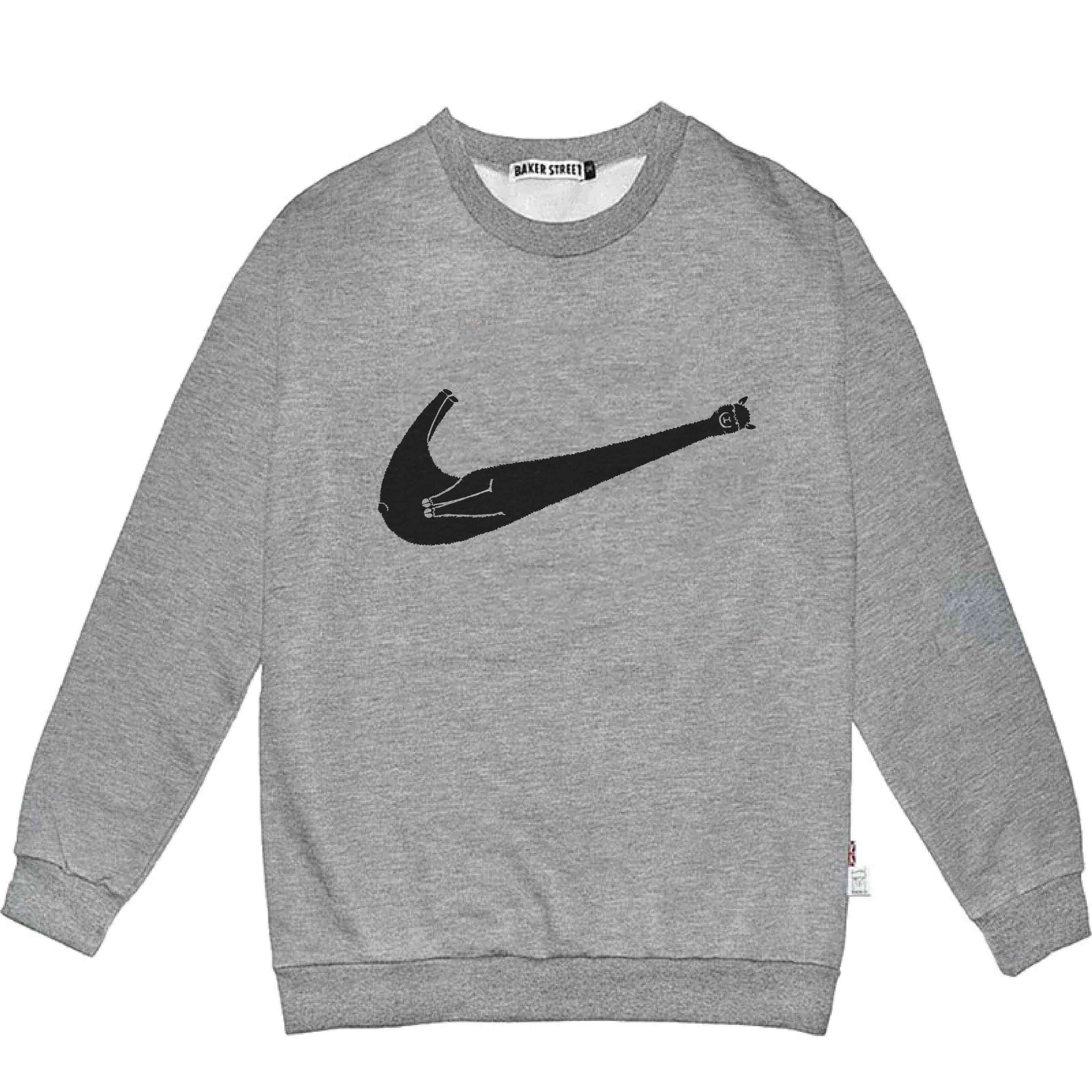 Sporty Alpaca 羊駝勾勾 高磅數長袖圓T