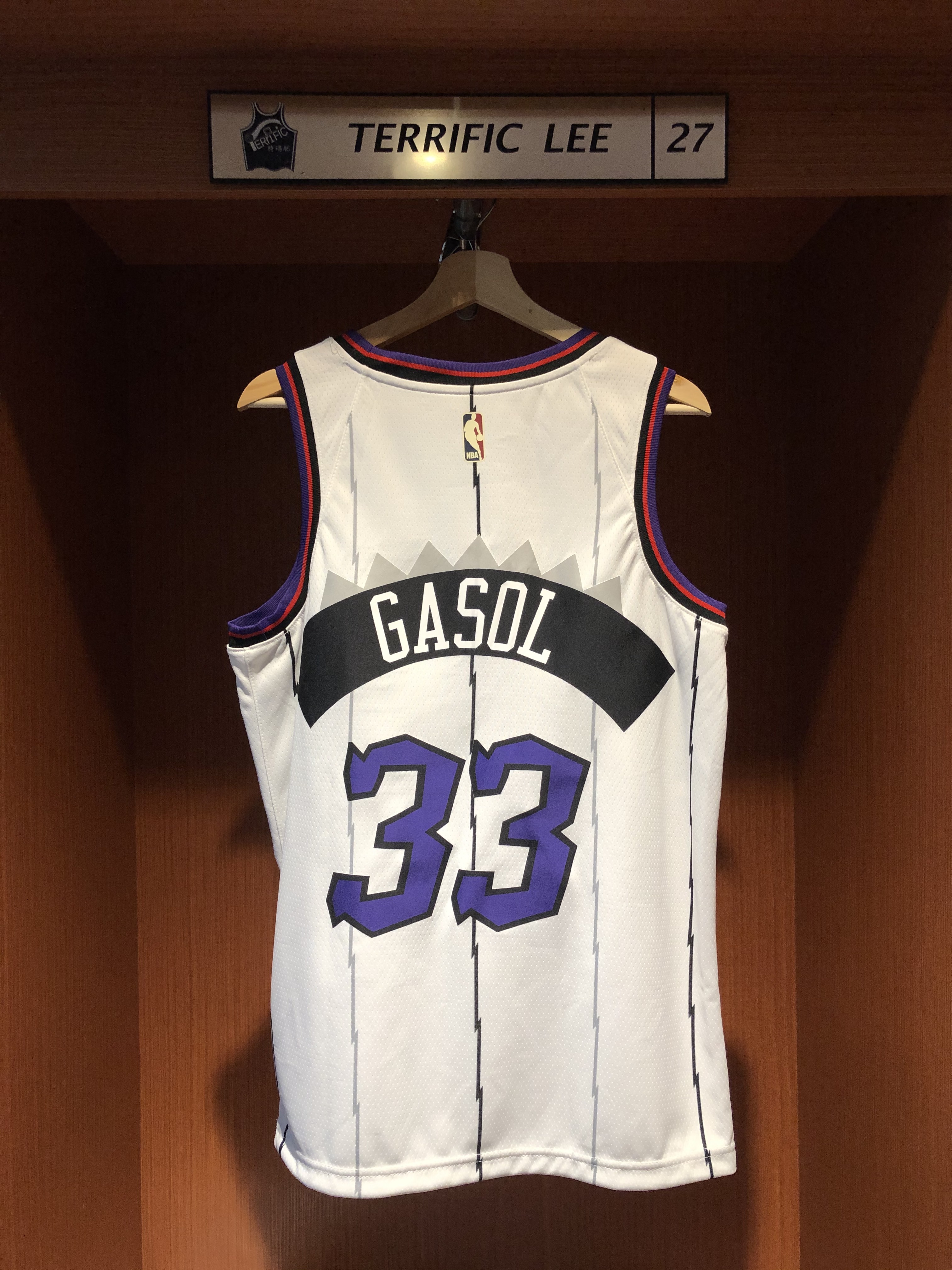 NBA球衣 Marc Gasol 多倫多暴龍復古白 HWC Nike Swingman 球迷版 熱轉印 全新