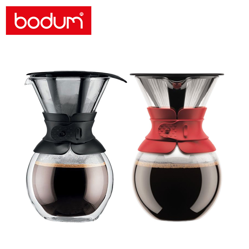 丹麥Bodum POUR OVER 手沖咖啡濾壺 1L（附長效型濾網）