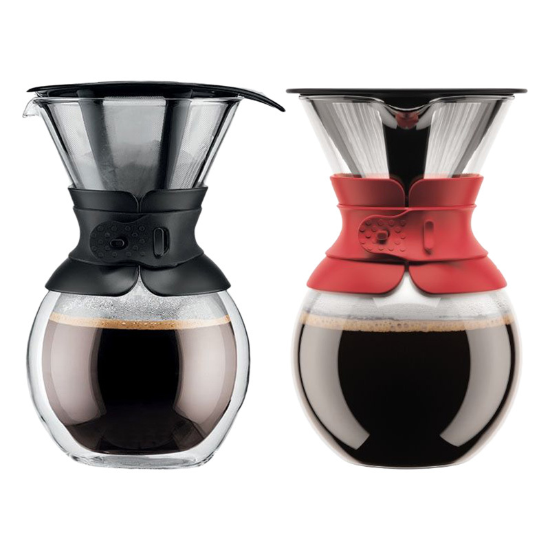 丹麥Bodum POUR OVER 手沖咖啡濾壺 1L（附長效型濾網）