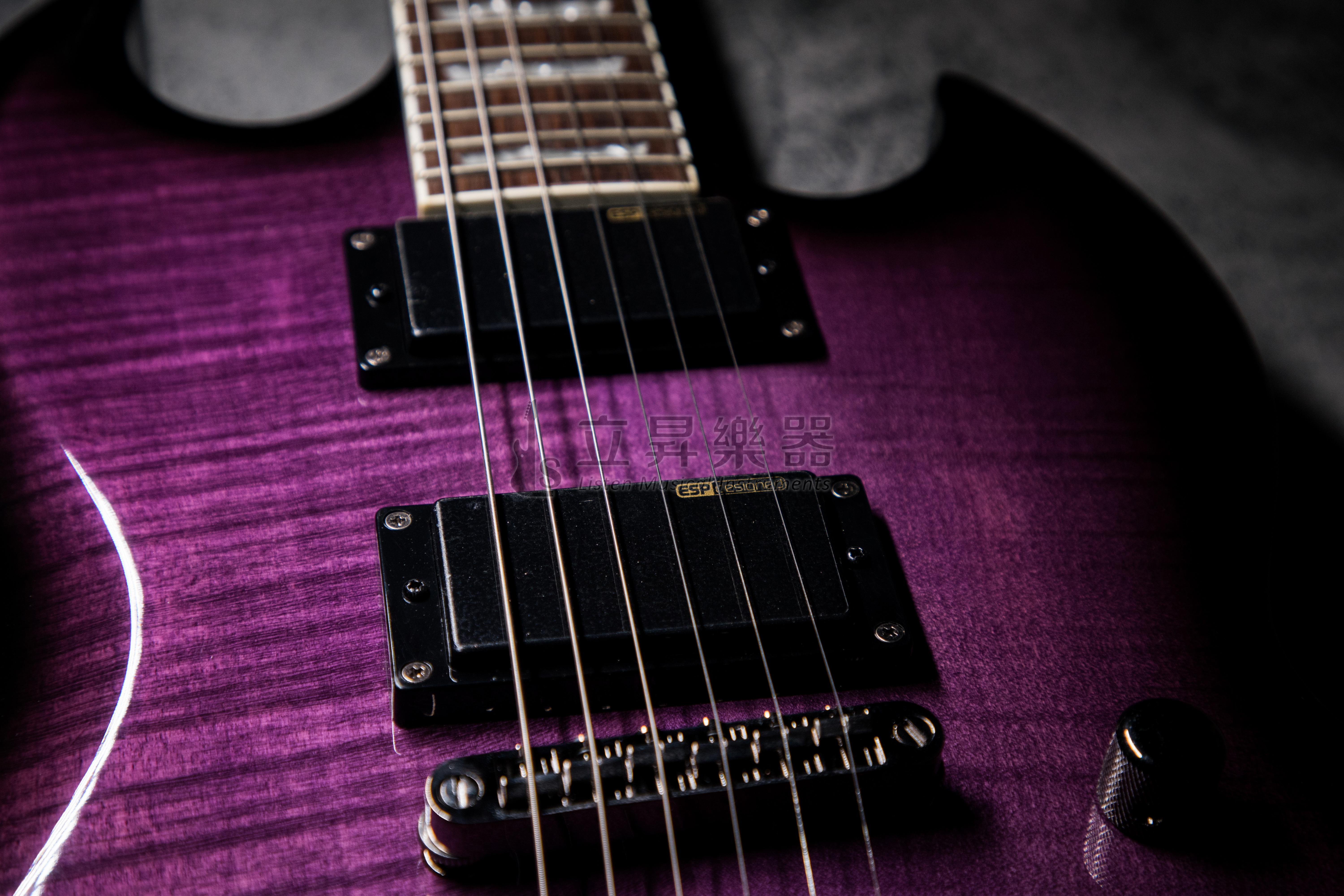 ESP ESP LTD VIPER-330FM 電吉他 紫色虎紋 主動式拾音器 第 5 張圖片｜三峽吉他 / Bass