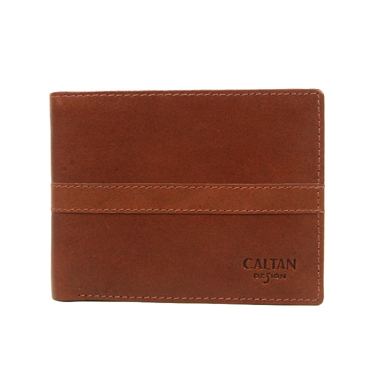 『新品上市』老爺有喜  型男簡約大方真皮短夾(074136cd)