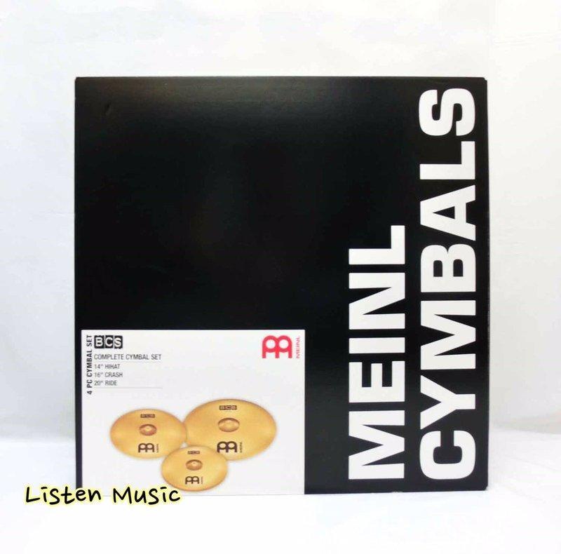 Meinl BCS 銅鈸 爵士鼓 套鈸 銅鈸組 德國製造 4片組 14" 16" 20"