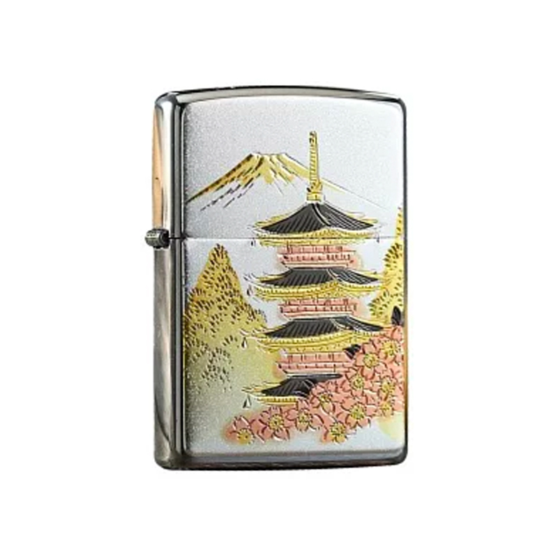 Zippo 日版日本傳統富士山塔打火機(5-26c) |專賣日版，韓版，美版火