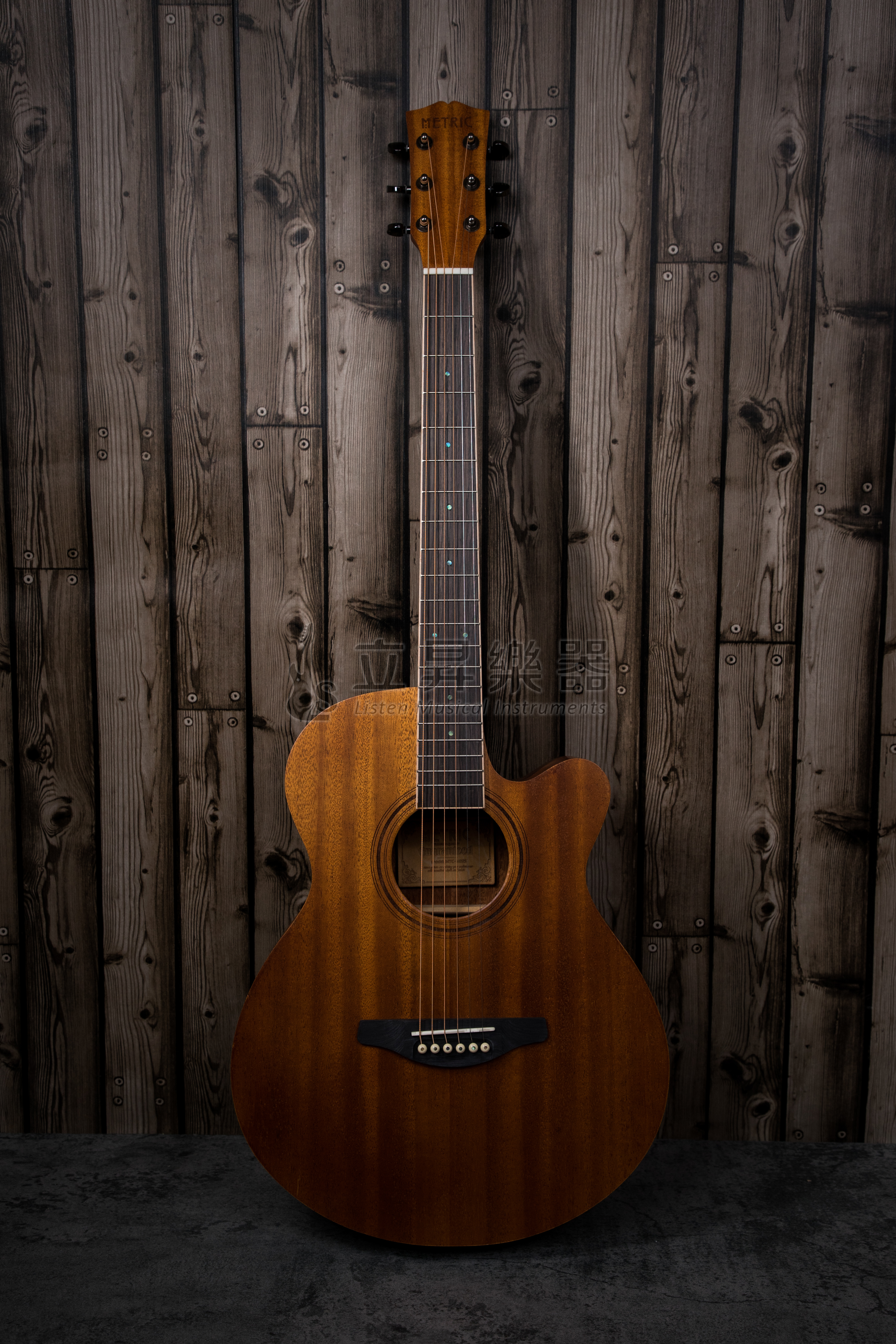 METRIC MTC-M02S 40吋 桃花心木面單板 GA桶缺角 木吉他 (附琴袋、配件包)