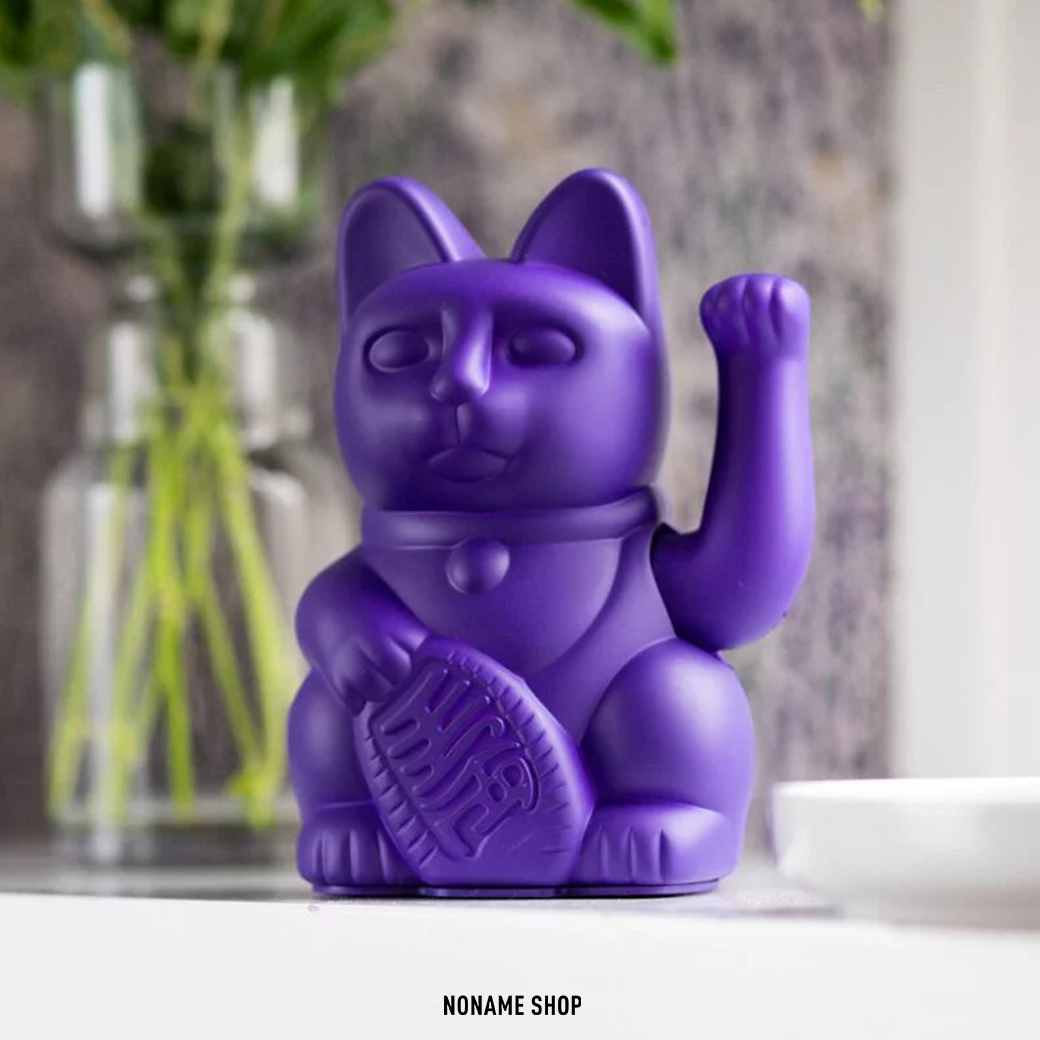 DONKEY Lucky Cat 招手 招財貓 幸運貓 紫羅蘭紫