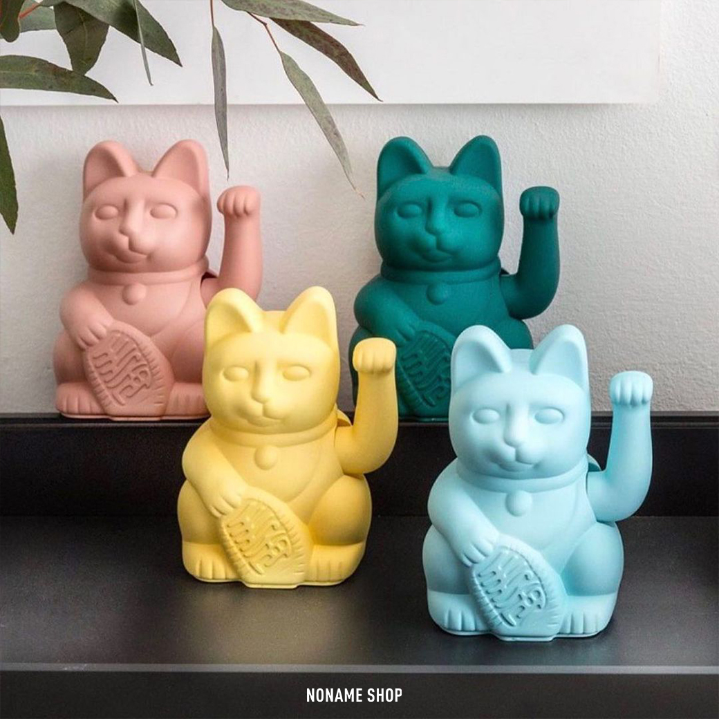 DONKEY Lucky Cat 招手 招財貓 幸運貓 淺藍