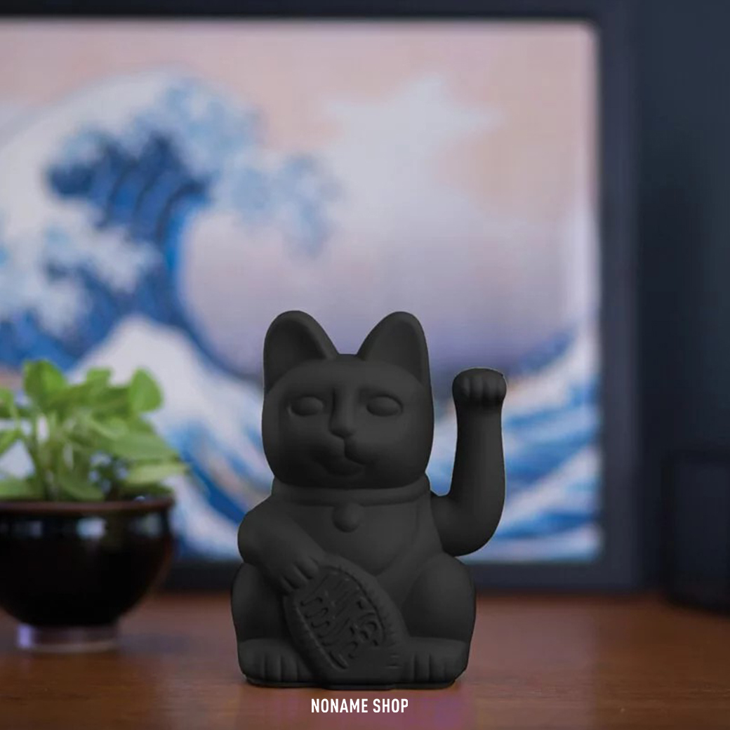 DONKEY Lucky Cat 招手 招財貓 幸運貓 霧黑