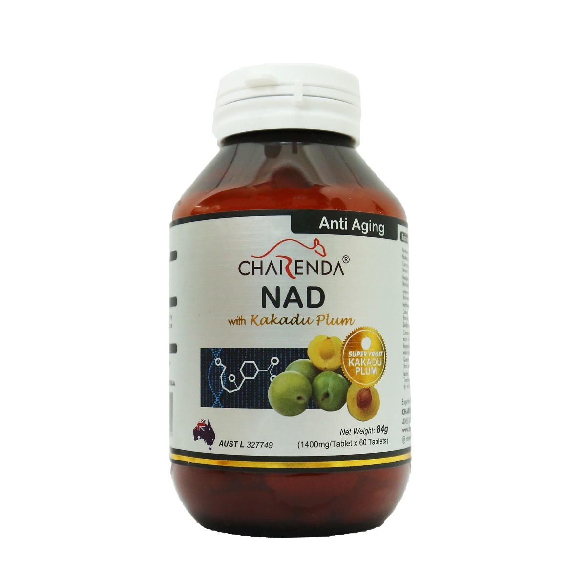【2件8折】CHARENDA 齊樂達諾加因子(NAD)片劑（含卡卡杜李成份）