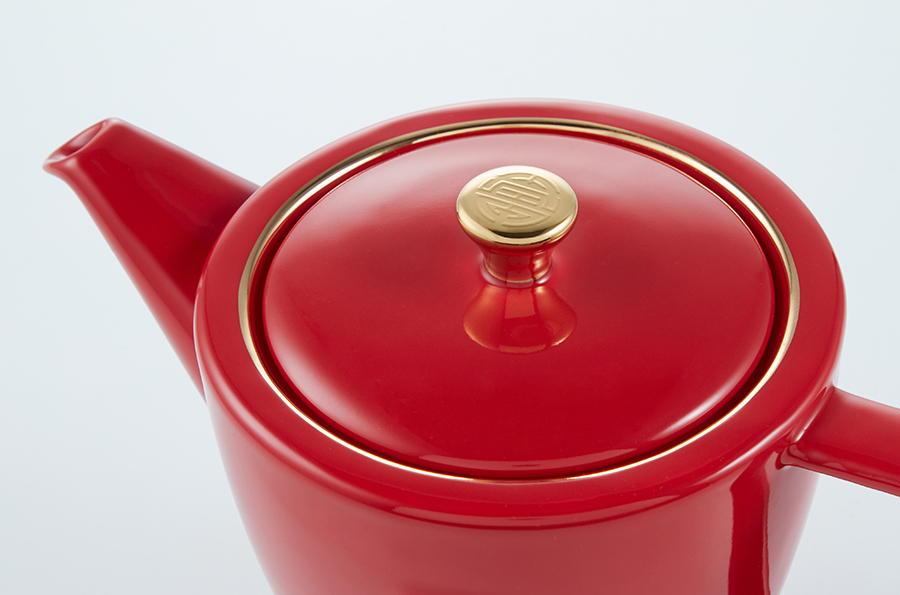 喜盈門茶壺壺蓋細節