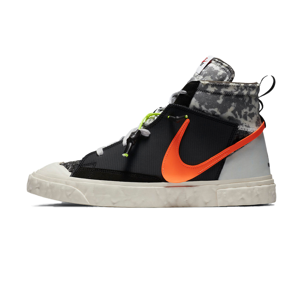 代購Nike Blazer Mid x READYMADE 男黑橘解構休閒鞋CZ3589-001