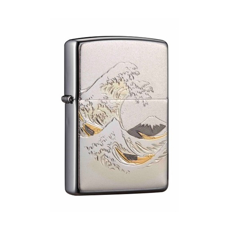 Zippo 日版日本浮世繪-浪(ZBT-5-26g)|專賣日版，韓版，美版火機|張梁記