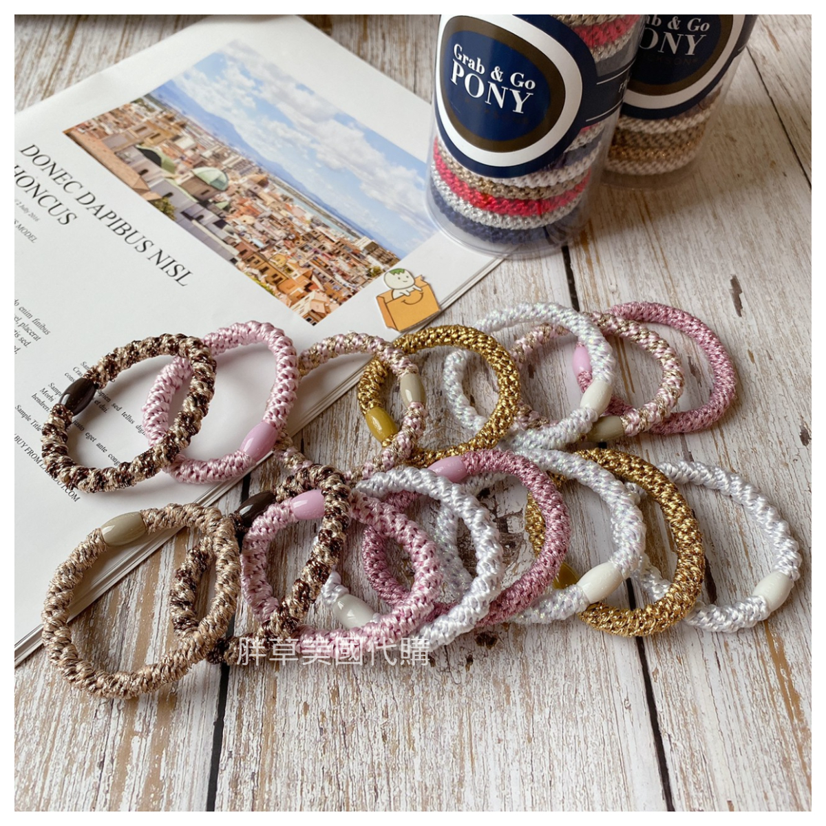 【現貨】L.erickson 粗款 髮圈 髮圈界的 LV (散裝) (隨機出貨)