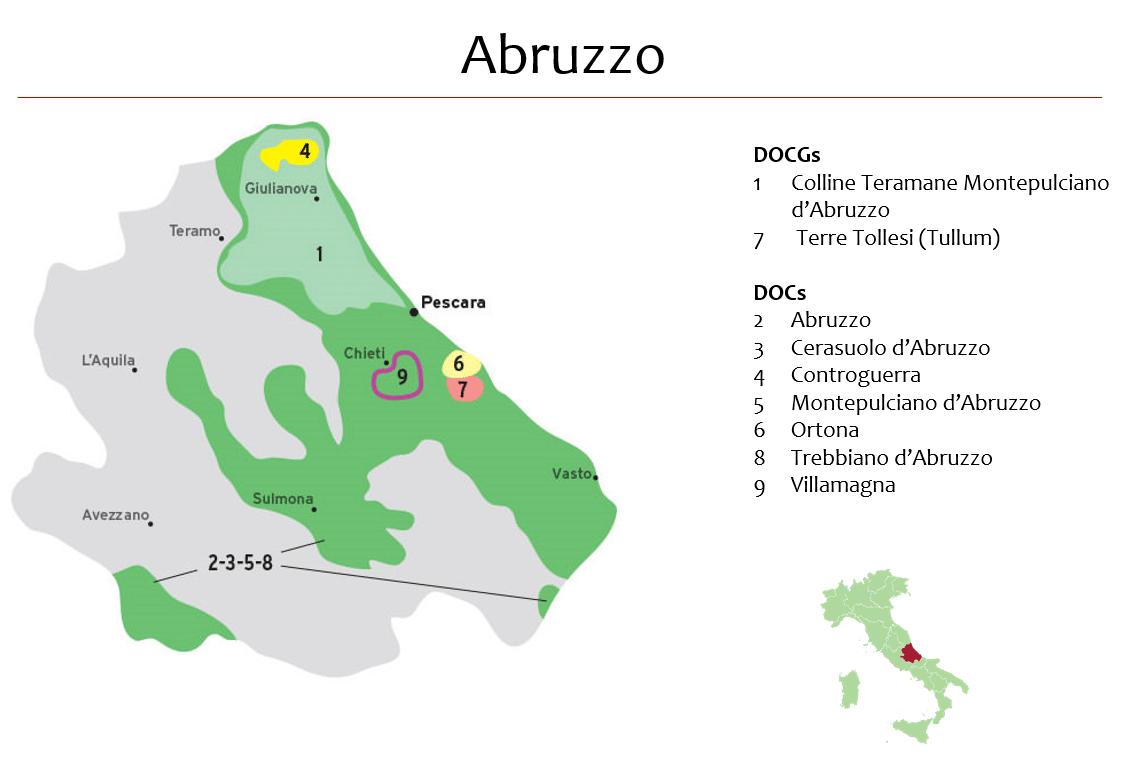 Abruzzo Map