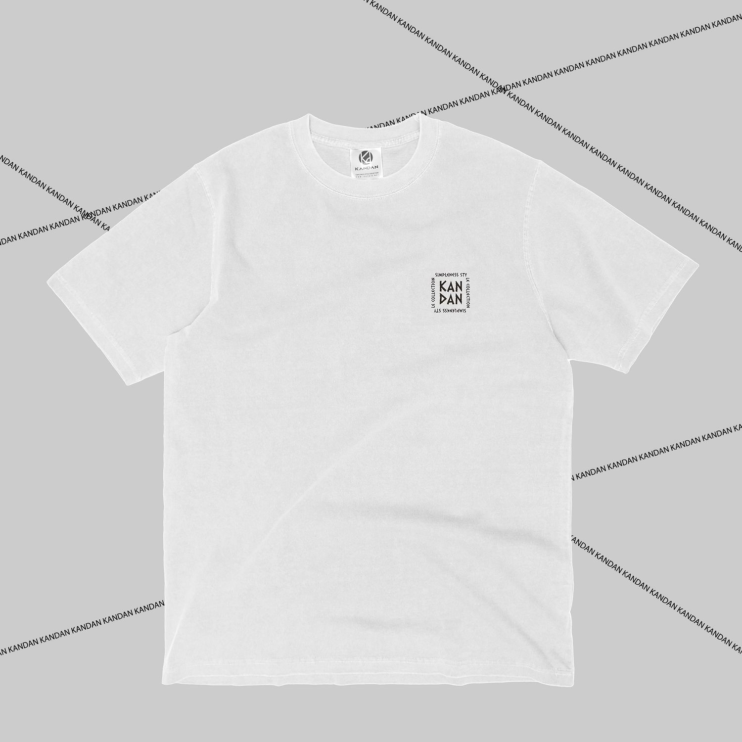 KID ® KANDAN系列 水洗短T 白