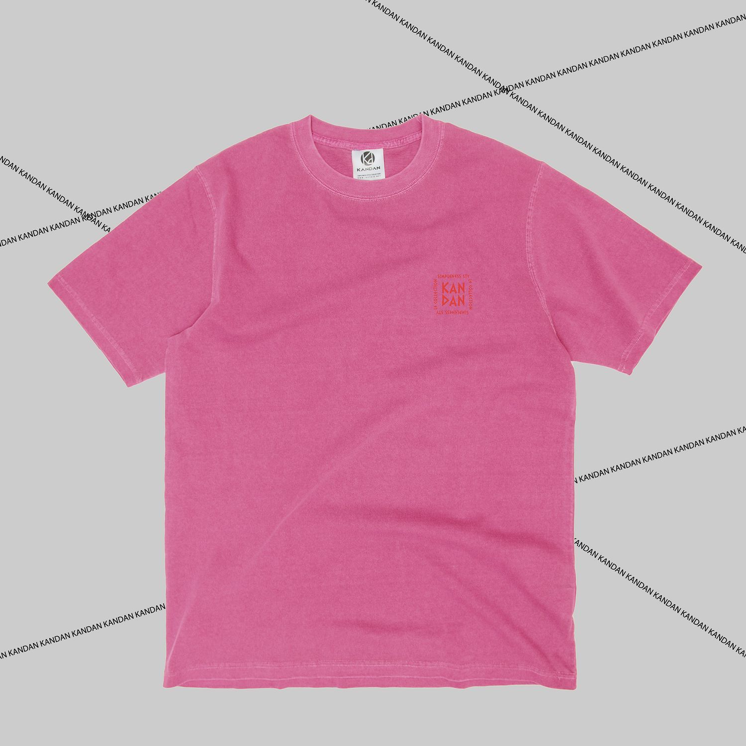 KID ® KANDAN系列 水洗短T 桃紅