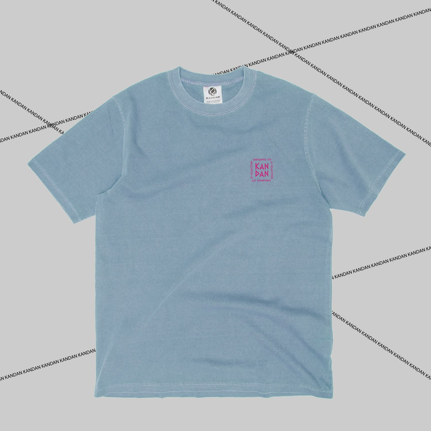 KID ® KANDAN系列 水洗短T 淺藍