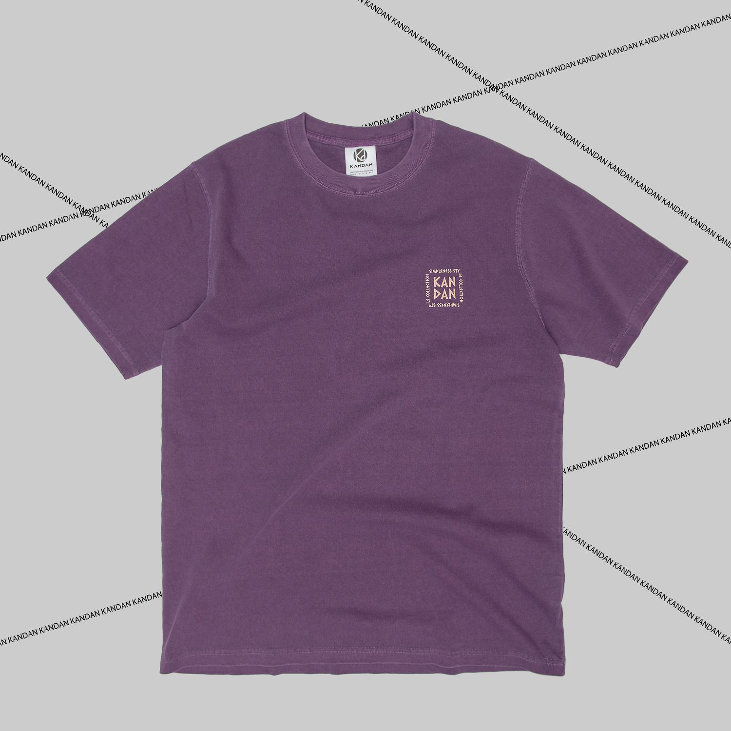 KID ® KANDAN系列 水洗短T 紫