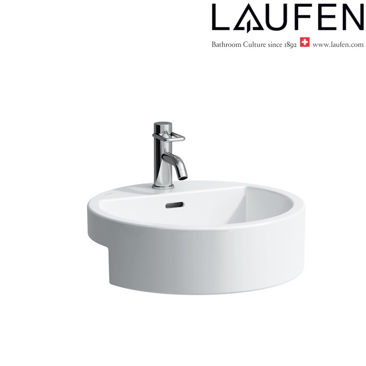 Laufen "Living City" 8.1343.1.000.104.1 Semi-Recessed Washbasin (With Overflow)
