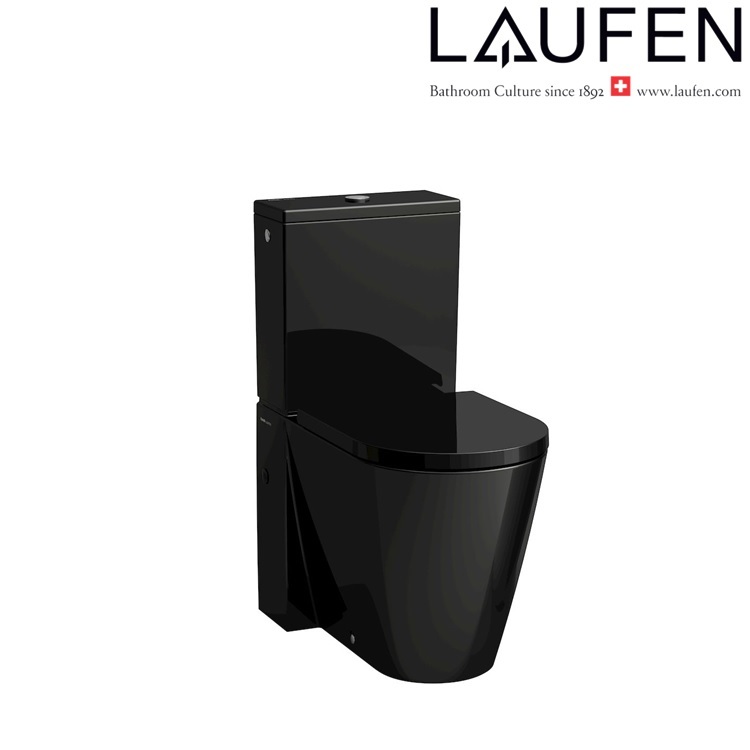 Laufen "Kartell by LAUFEN" 8.2433.7.020.231.1 + 8.2933.3.020.973.1 + 8.9133.3.020.000.1 Rimless Water Closet w/ Soft Closing Cover (Botton Left inlet)