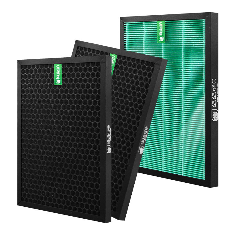 【抗菌二年組】綠綠好日 HEPA濾芯 蜂巢顆粒活性碳 適用 COWAY AP-1019C 清淨機 空氣清淨機