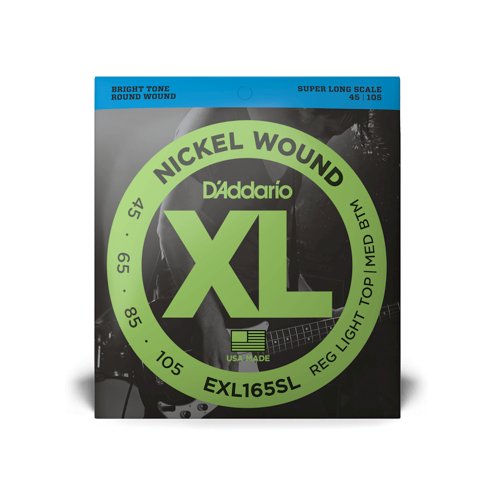 D Addario EXL165 (45105)  EXL165SL(45105)鎳弦貝斯弦 (加長)