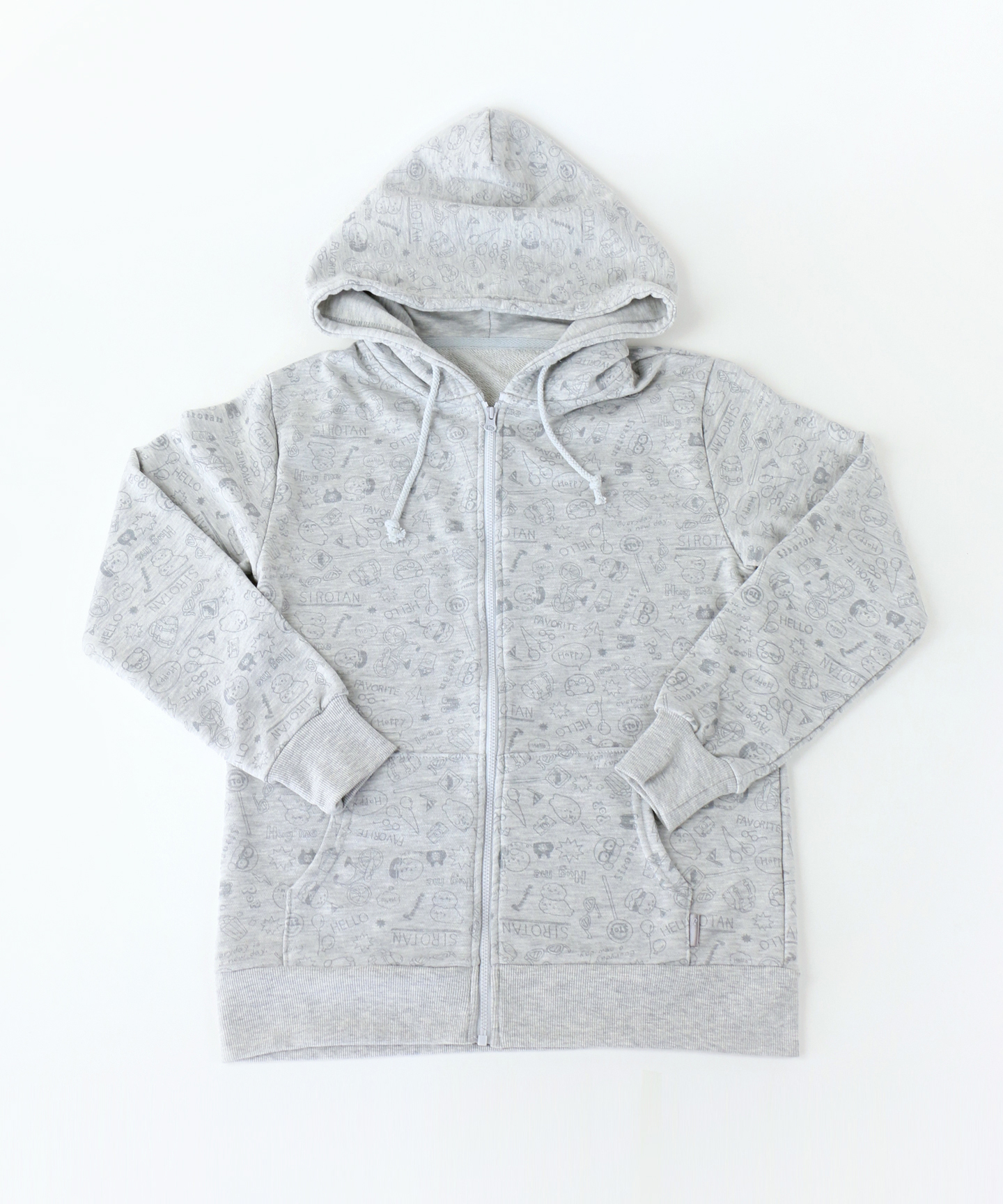Sirotan 連帽外套-滿版 灰 L XL
