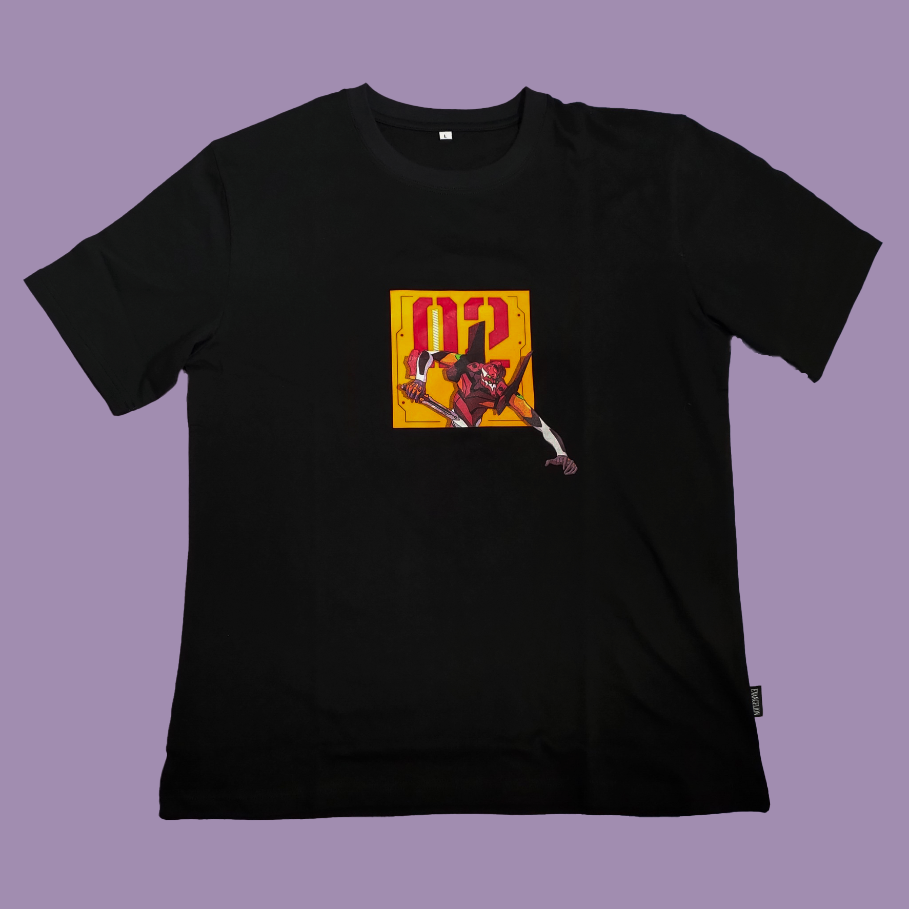 新世紀福音戰士-短袖T-shirt-二號機-S/Ｍ/L/XL