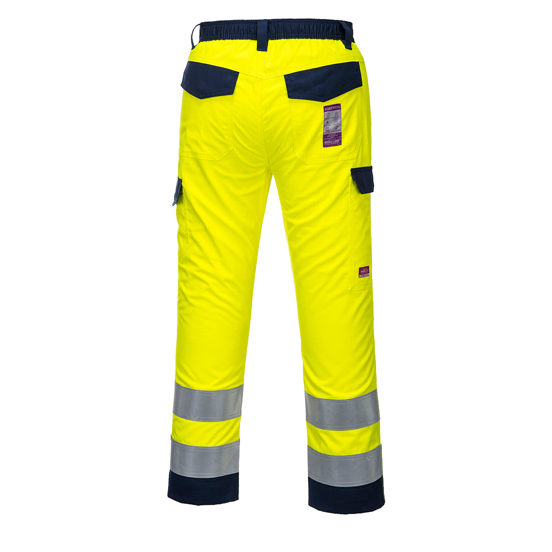 MV46 - Hi-Vis Modaflame 高反光長褲 黃色/海軍藍