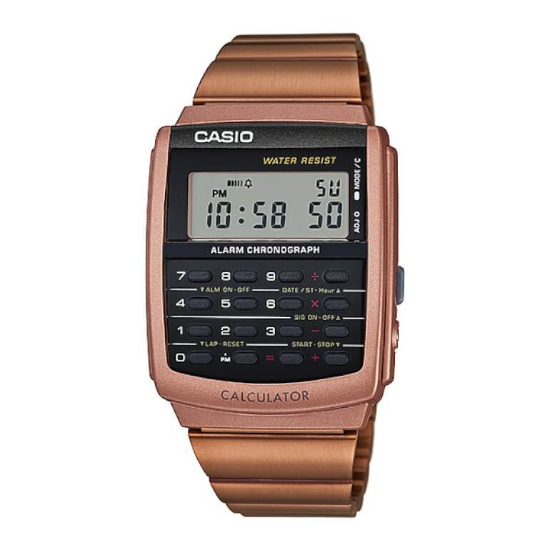Casio CA-506C-5 銅色 方形計算機 復古跳字錶