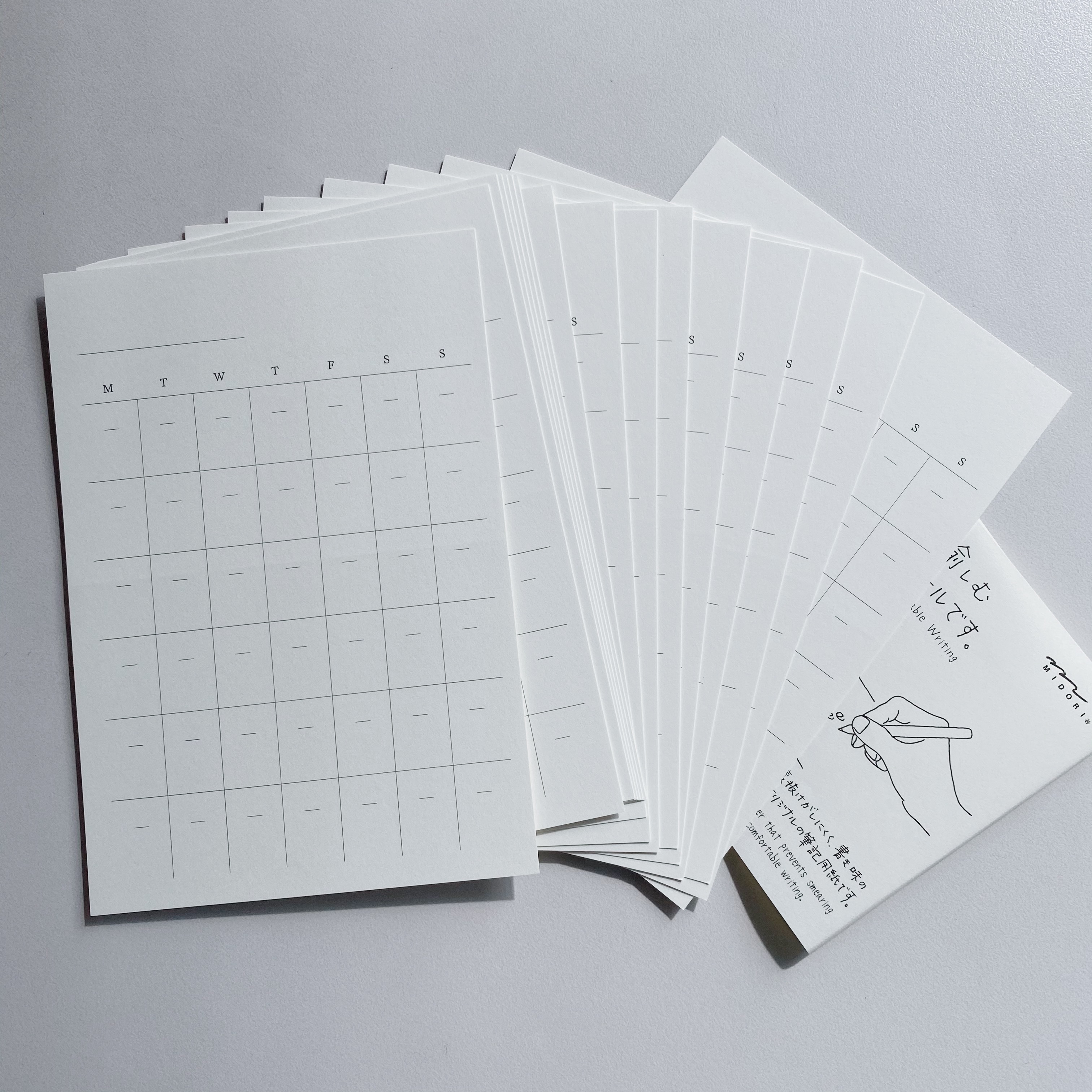 MIDORI MD 無時效月間貼紙 月計畫